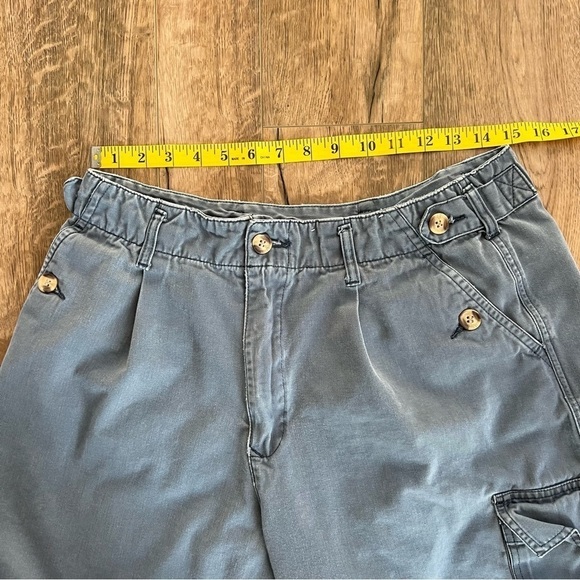 Men's Blue Cargo Shorts - Picture 5 of 7